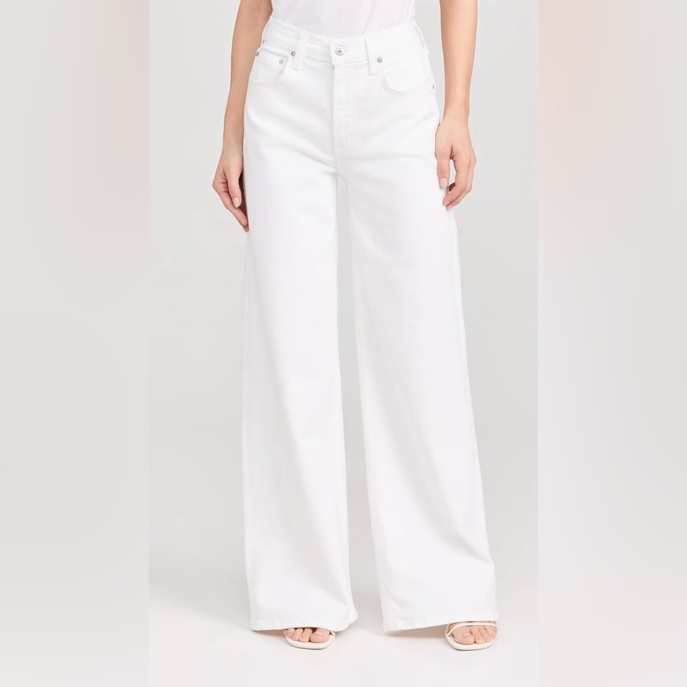 *NEW WITH TAGS* Citizens of Humanity Lolli Mid Rise Baggy Jeans in Blanco
